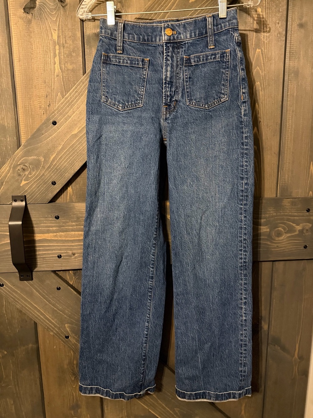 The Perfect Vintage Wide-Leg Jean in Keller Wash: Pocket Edition Size 24